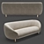 Elegant Lucien Sofa by Kelly Wearstler 3D model small image 2