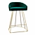 Sleek Modern Bar Stool 3D model small image 1