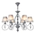 Elegant Grey Chandelier 3D model small image 1