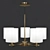 Elegant Shade Style Chandelier 3D model small image 1