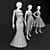 Marvelous Designer Female Mannequin 3D model small image 3