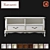 Ravanti TV Stand in Elegant White 3D model small image 1