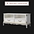 Ravanti TV Stand in Elegant White 3D model small image 2