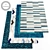 Modern Style Rugs Set 3D model small image 1