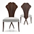 Luxurious LA CROISETTE Dining Chair 3D model small image 2