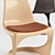 Sleek Cado Chairs: Modern Molded Plastic 3D model small image 2