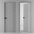 Stylish Chevron Door with Adjustable Size 3D model small image 2