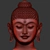 Serene Buddha Bust 3D model small image 3