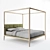 Elegant Canopy Bed: Ziggy 3D model small image 1