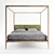 Elegant Canopy Bed: Ziggy 3D model small image 2