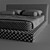 Luxury Hotel Bed 2450mm x 2003mm 3D model small image 3