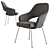 Elegant and Ergonomic Saarinen Chair 3D model small image 1