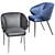 Elegant Nora Armchair in Bross 3D model small image 1