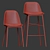 Contemporary Bar Stool & Dining Chair Set 3D model small image 3