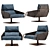 Sleek Voyage Armchair 3D model small image 1