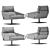 Sleek Voyage Armchair 3D model small image 3