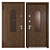 Lily Metal Entry Door: Your Perfect Frame 3D model small image 3