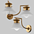 Patinas Basel Wall Light
Elegant Brass Wall Lighting 3D model small image 1