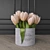 Title: Trio Tulip Bouquet in Chic Box 3D model small image 2