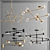 Sleek Elegance: New Minimalist Chandelier Collection 3D model small image 1