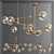 Sleek Elegance: New Minimalist Chandelier Collection 3D model small image 3