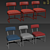 Conrad Modern Side Chair 3D model small image 3