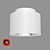 Modern White GX53 Overhead Light 3D model small image 1