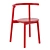 Modern Wood Solo Chair: Sleek Design 3D model small image 1