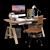 Elegant Handcrafted Office Set 3D model small image 2