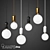 Elegant Aballs Chandeliers - Illuminate Your Space 3D model small image 1