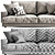 Luxurious Lemamobili Mustique Sofa 3D model small image 3