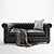 Elegant Chesterfield Sofa, Multiple Finishes 3D model small image 2