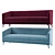 Comfort and Style: Cass Sofa 3D model small image 1