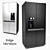 Sleek Side-By-Side Fridge | 95x180cm 3D model small image 1