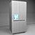 Sleek Side-By-Side Fridge | 95x180cm 3D model small image 3