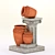 Garden Cascade Set1: Decorate Your Garden with a Breathtaking Waterfall 3D model small image 1