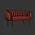 Cosy Watertown Loveseat 3D model small image 3