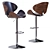 HOGRONDEN Brown Bar Stool 3D model small image 1