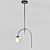 Modern Chrome Pendant Light | Libra CH 40.2863 3D model small image 1