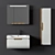 Nplus Golf 80 Bathroom Cabinet Set - Modern Wood Texture 3D model small image 2