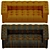 Kettleby Modern Sofa 3D model small image 3