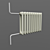 USSR Vintage Cast Iron Radiator 3D model small image 3