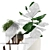Modern Planters Collection: Mid-Century Style 3D model small image 3
