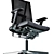 Sleek Rock Office Chair: Comfortable and Stylish 3D model small image 2