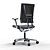 Sleek Rock Office Chair: Comfortable and Stylish 3D model small image 4