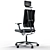 Sleek Rock Office Chair: Comfortable and Stylish 3D model small image 8