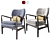 Retro-inspired Armchair | Mid Century Design 3D model small image 2