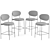 Verpan Series 430 Bar Stool: Sleek and Stylish 3D model small image 1