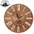 Glowing Bronze: Handcrafted, LED-Lit Wall Clock 3D model small image 1