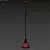 Elegant Crystal Pendant Light 3D model small image 3